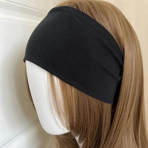 Sweet Knit Cotton Elastic Headband Soft Breathable Wide Knit