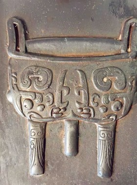 中式复古汉砖老青砖金砖雕刻青铜花器文房家居摆件研学传拓片制作