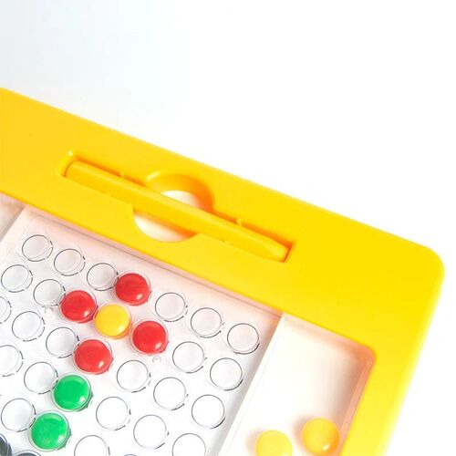 DIY Kid Magnetic Drawing Board Toy Colorful Magnet Beads Fin