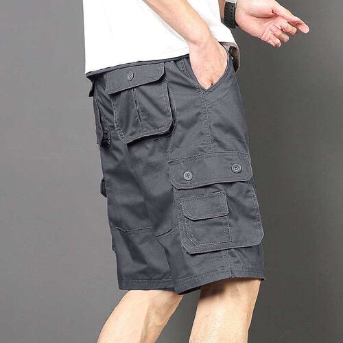 Summer Large Size Casual Shorts Multi-Pocket Mens Loose Str
