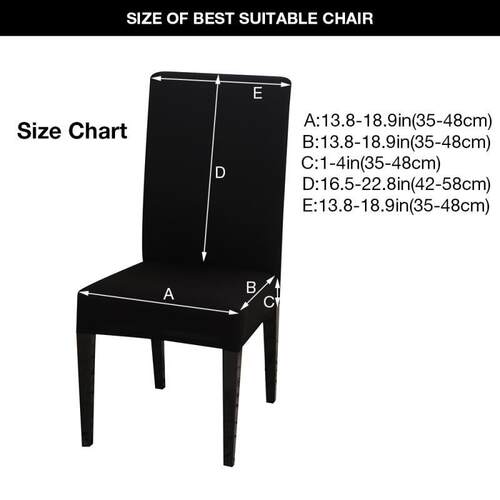 Spandex Elastic Printing Dining Chair cover Anti-dirty Kitch