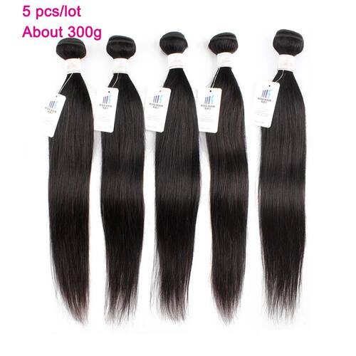 Natural Black Human Hair Bundles 1pc/ 3pcs/ 5pcs/ 7pcs Per L