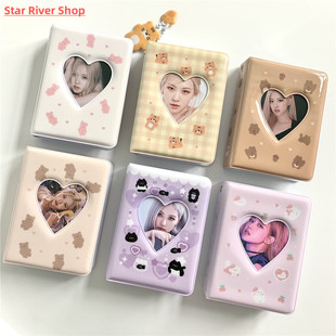 Album Korean Bear Idol Holder Photo Photocard Cartoon Inch