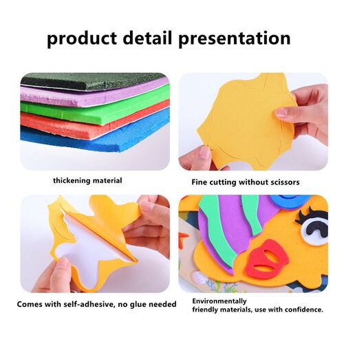 5Pcs/10Pcs/lot Kids DIY 3D EVA Foam er Cartoon Animal Multi-