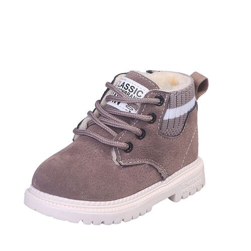 2 Style Inside Material Plush Kids Winter Boots Cotton Fabri