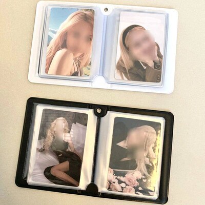 Ins Pink Black Lace Plaid Photo Album Kpop Korea Idol Star C