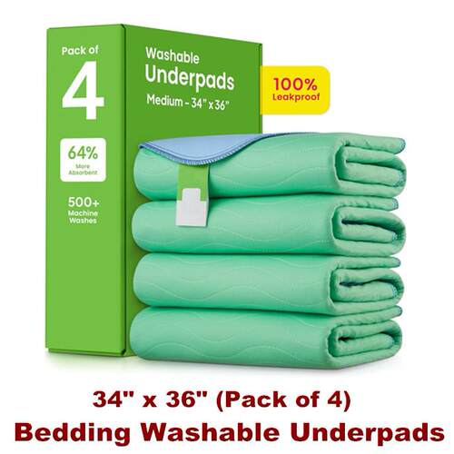 Bedding Washable Underpads Absorbency Incontinence Bed Pads