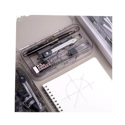 8 Pcs/Set Compass Ruler Set Protractor Drawing Triangle Eras