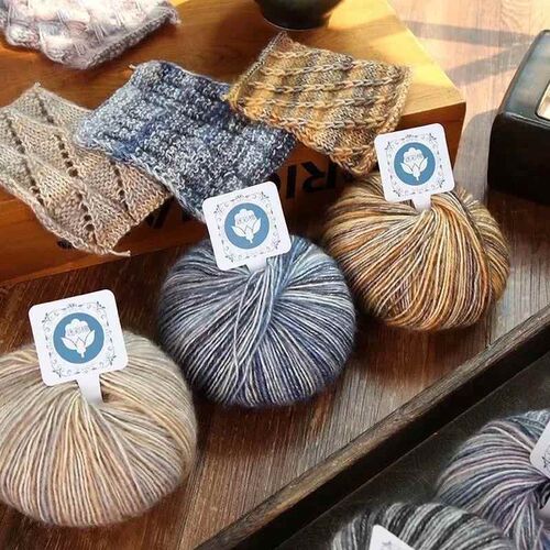 50g/Ball Crochet Knitting Combed Cotton Gradient Yarn Soft M
