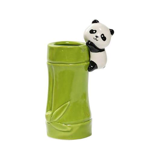 Creative Ceramic Panda Bamboo Pen Holder Cute Cute Birthday