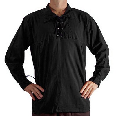 2024 Medieval Mens Lapel Retro Shirt Loose Casual Top Cb892
