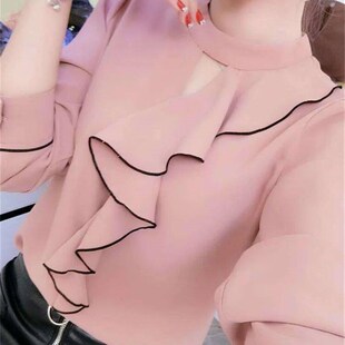 Women Spring Summer Style Chiffon Blouses Shirts Lady Casual