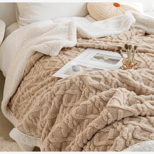 被子毛毯 velvet thick warm winter quilt duvet 2sides blanket