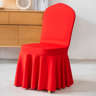 酒店婚庆宴会椅用特厚空气层太阳裙椅子套罩连体椅子套裙边椅套罩