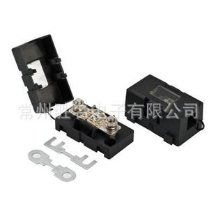ANS6保险丝座ANS-200150AANS-H黑色翻盖螺栓固定保险丝 150A 安