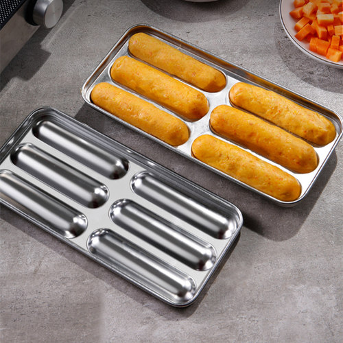 304不锈钢家用宝宝辅食香肠模具可蒸煮蒸糕蒸肠蒸蛋配蒸架两件套3