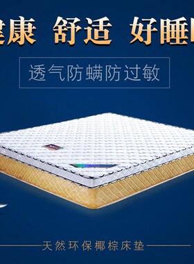 10CM天然椰棕床垫硬垫棕垫家用偏硬单人双人