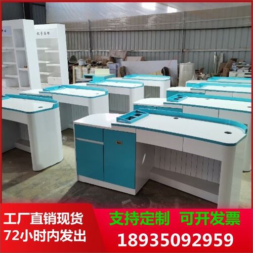烤漆抽血台体检台疫苗接种台带转角电脑桌诊疗台门诊桌工作台儿科