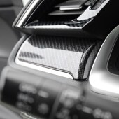 适用于十代思域改装 饰仪表台中控饰条贴碳纤维纹路亮条 内饰装