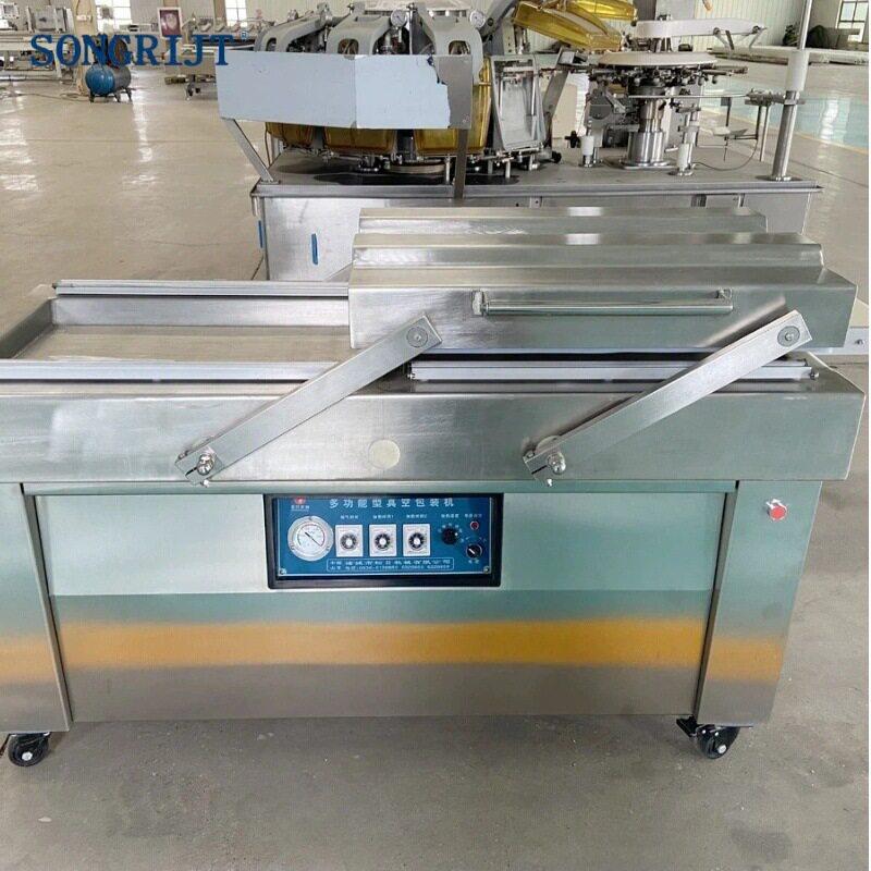 全自动塑料袋封口机食品吸塑包装机商用小型600型双室真空包装