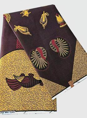 非洲蜡染布棉质量传统花布african batik wax fabric