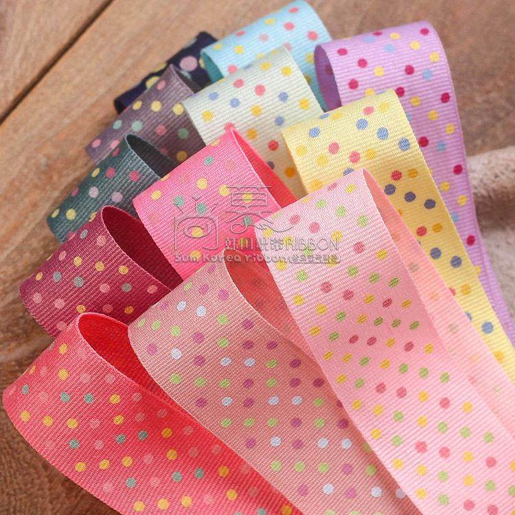 韩国织带 diy蝴蝶结发饰服饰礼帽礼盒花束包装辅料圆点螺纹平纹带,纺织面料/辅料/配套,织带/丝带/缎带,淘宝优惠券,粉丝福利购,淘宝优惠卷