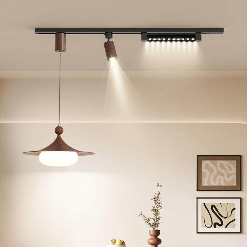 复古餐厅轨道吊灯法式中古风飞碟喇叭可移动餐桌吧台灯具,家装灯饰光源,智能吊灯,淘宝优惠券,粉丝福利购,淘宝优惠卷