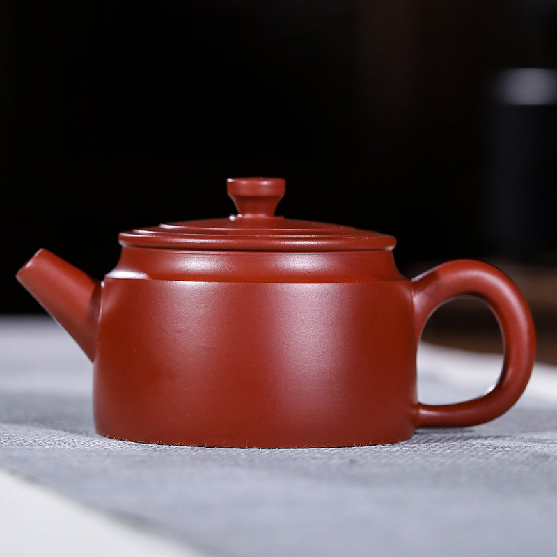 紫砂壶原矿大红袍纯全手工名家功夫茶德钟正宗小茶壶球孔