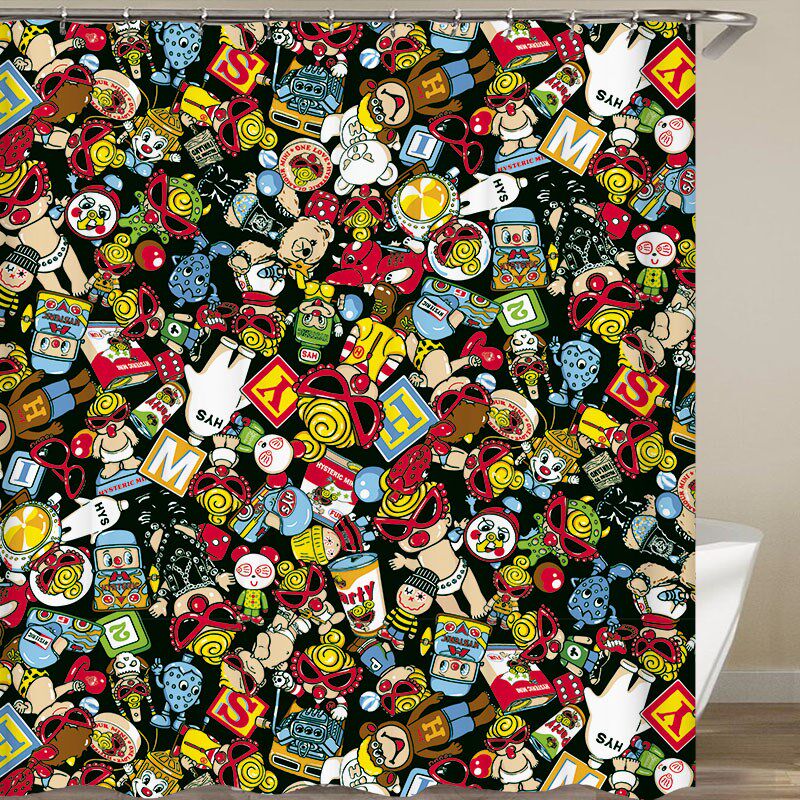 黑超奶嘴超人BB窗帘子柜门遮挡帘子装饰挂布挡水洗澡帘遮光帘浴帘