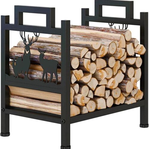 燃木壁炉木材架 柴架 木材储存架 壁炉配饰摆件 堆柴架 12