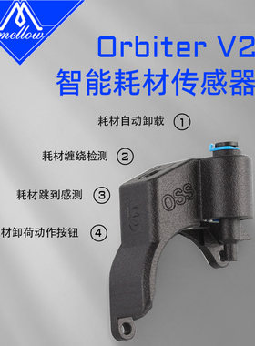 Mellow 新款V4.2 LDO Orbiter智能挤出机断料传感器3D打印配件