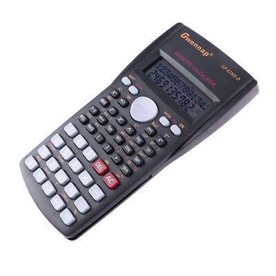 Handheld Portable Scientific Calculator Student 2-line Displ