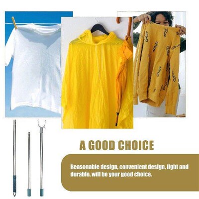 Stitching Clothes Rail Hanging Rack Reaching Rod Stick Cloth