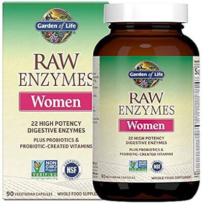 Garden of Life 22 Digestive Enzymes for Women with Bromel