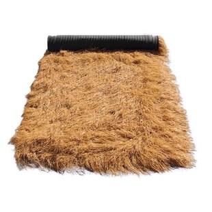 仿真茅草隔热塑料毛草屋顶稻草农家乐景区凉亭庭院地毯式 饰假瓦 装