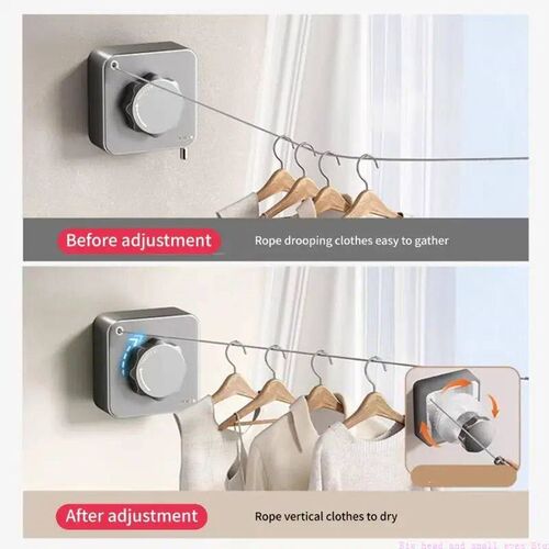 581C Space Saving Retractable Clothes Drying Line 14ft Durab