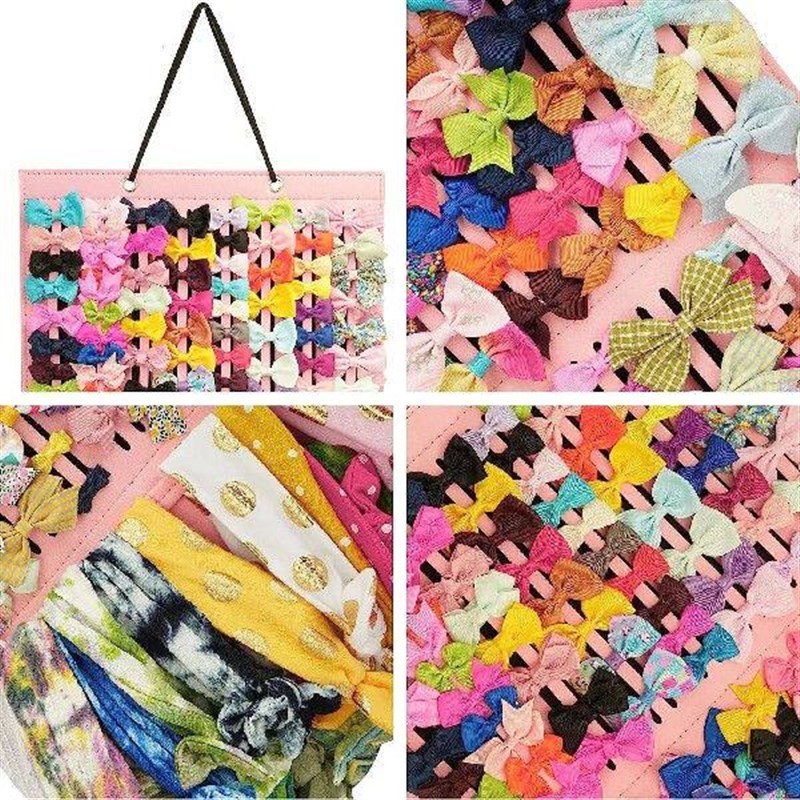 Hair Bows Holder W/Large Capacity Hair Clips Storage Hanger图片