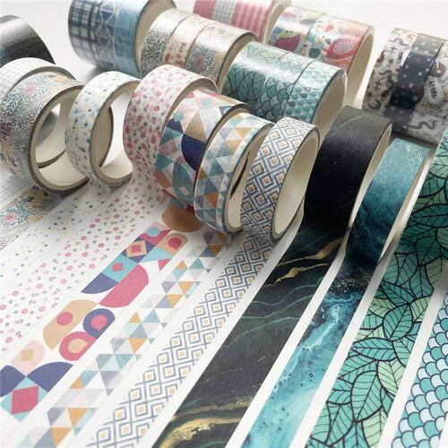 3 Pc Basic geometry Masking Washi Tape Vintage Starry sky Ar