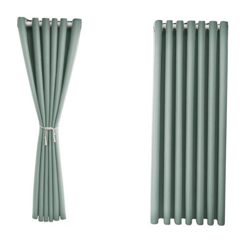 window screen Hollow Star Faux Linen Blackout Curtains