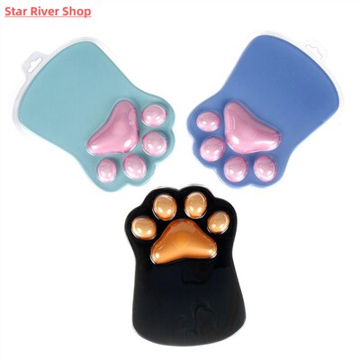 Cute Cat Paw Mouse Pad Kawaii Gaming Desk Pad Nonslip Silico