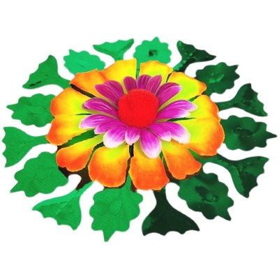 小畔花手工艺品纸制品装饰小花一包约100朵混色装直劲约11厘米