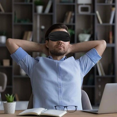 2-Pack Silk Sleep Mask - Elastic Blackout Eye Mask & Blindfo