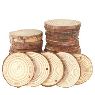 Natural Round Wooden Slices Circles DIY Christmas Ornament