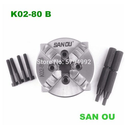 K02-80B Mini 4-Jaw Chuck/80mm self-centering Chuck/ni Lathe