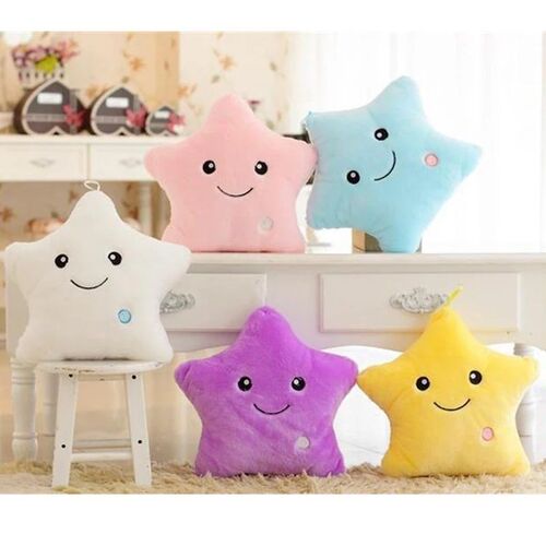 34CM Creative Luminous Stuffed Plush Glowing Toy Stars Pillo