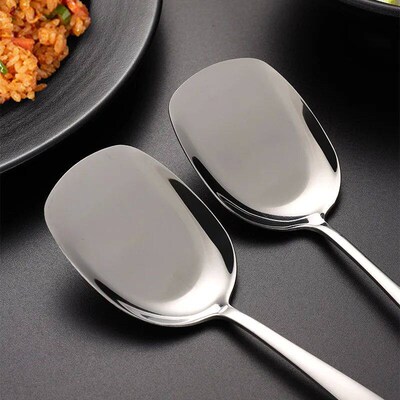 304 Stainless Steel Tableware Long Handle Soup Spoon Public