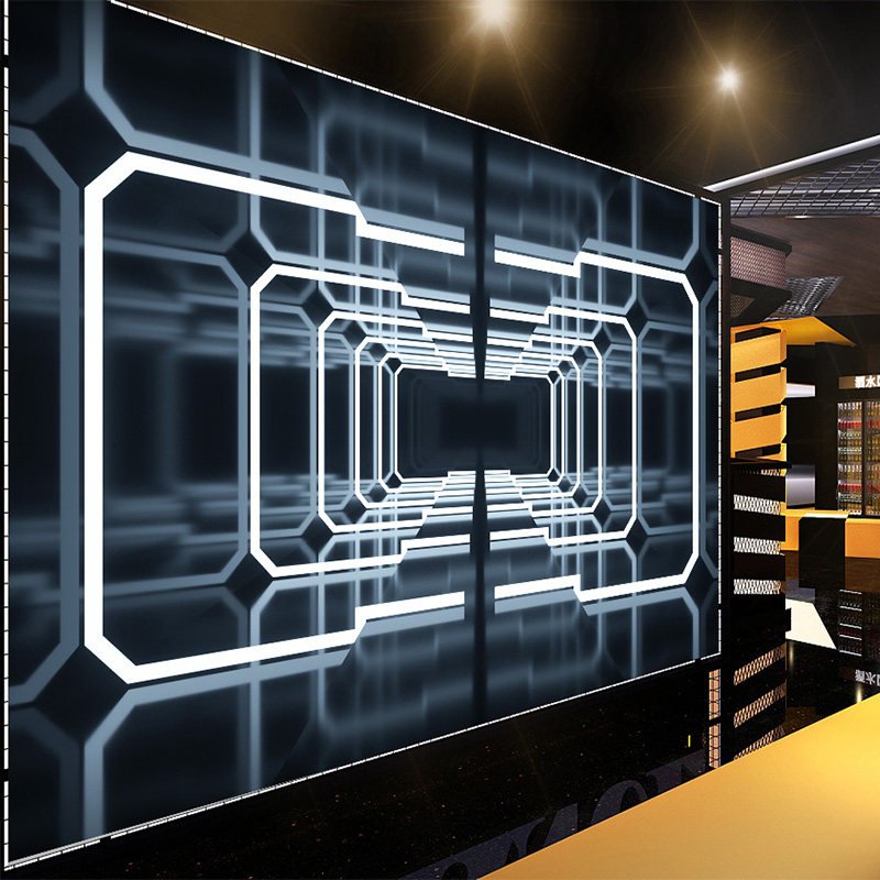 3d立体科幻科技感墙纸 延伸空间电竞网吧背景墙布酒吧ktv包厢壁纸,家装主材,定制壁画,淘宝优惠券,粉丝福利购,淘宝优惠卷