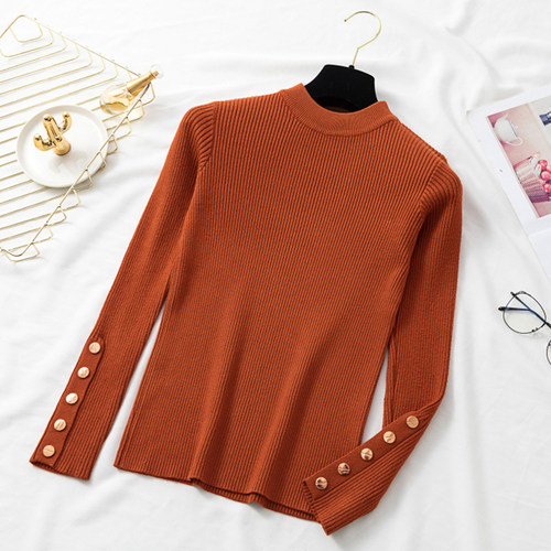 casual autumn winter women thick sweater pullovers long slee
