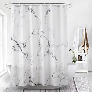 marble curtain Waterproof shower OTR1 polyester B10Creative