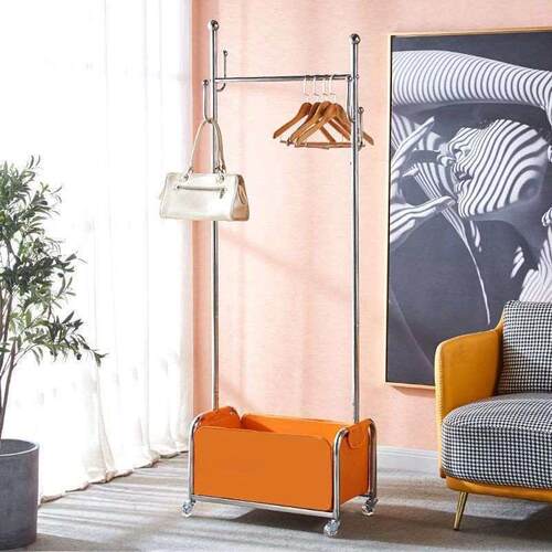 Nordic Bedroom Floor Hanger Household Metal Coat Rack Simple